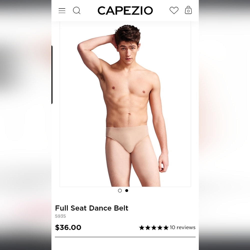 Capezio Full Seat Dance Belt Brief